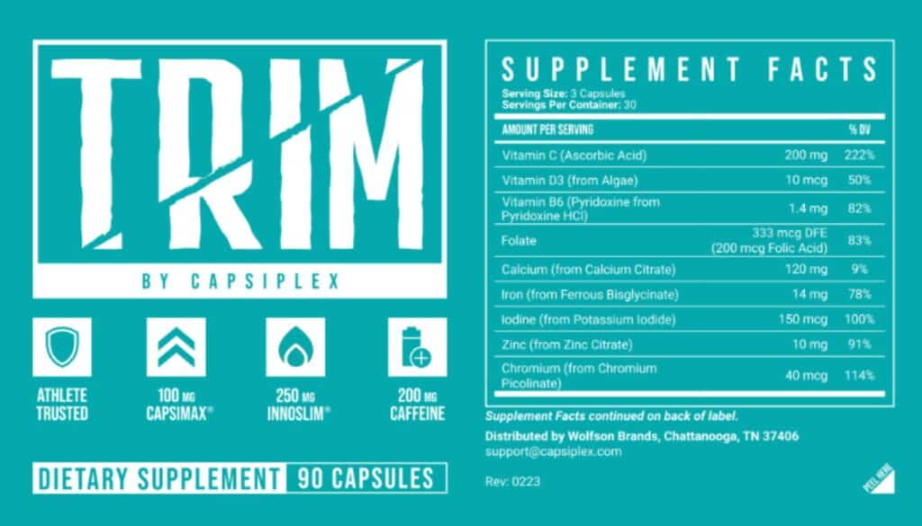 Capsiplex Trim Review