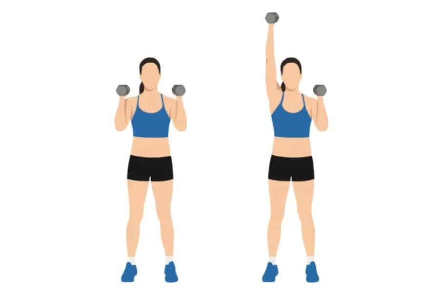 Dumbbell One-Arm Overhead Press
