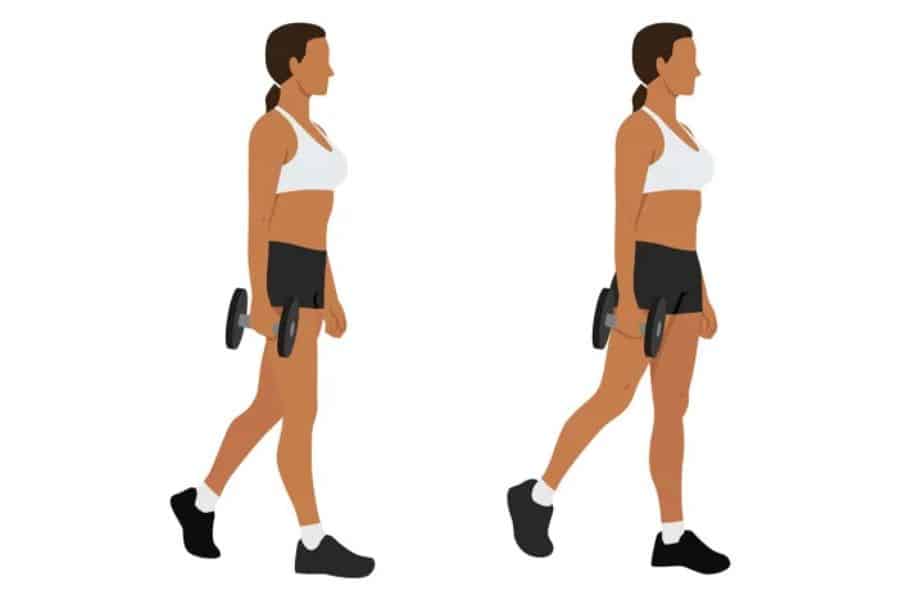 Dumbbell Suitcase Carry