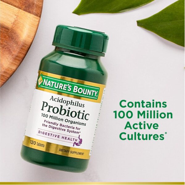 Nature's Bounty Acidophilus Probiotic, Daily Probiotic Supplement, Digestive Health - Image 3