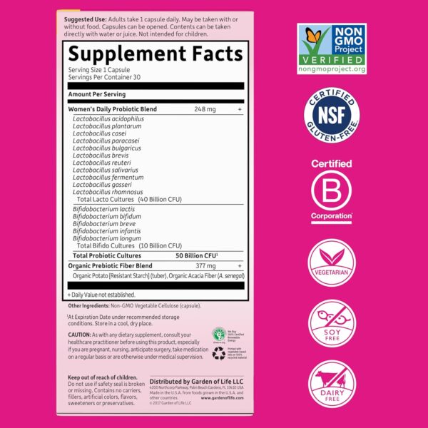 Garden of Life Dr. Formulated Probiotics for Women - Image 2