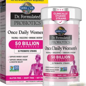 Garden of Life Once Daily Dr. Formulated Probiotics for Women 50 Billion CFU 16 Probiotic Strains