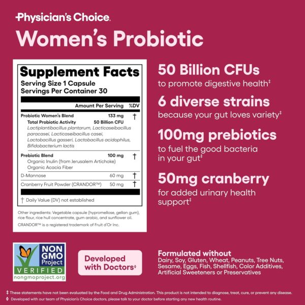 Physician's CHOICE Probiotics for Women - Image 4