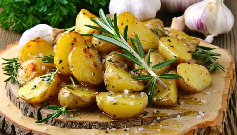 roasted potatoes with garlic and herbs