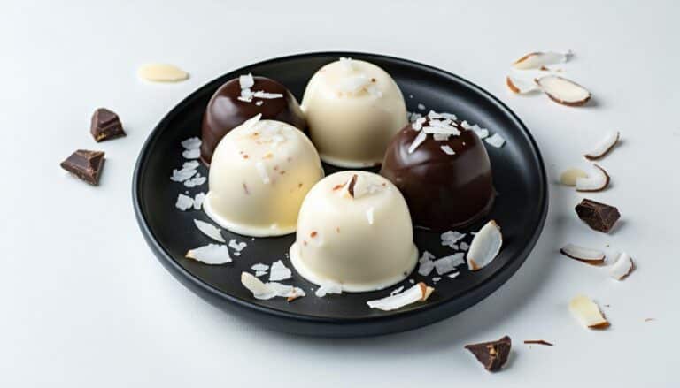 black and white keto fat bomb