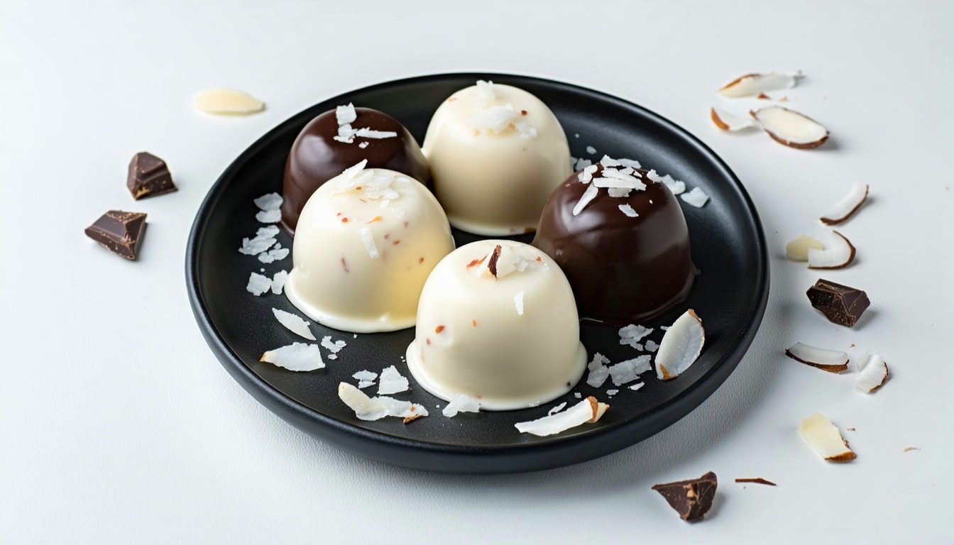 black and white keto fat bomb