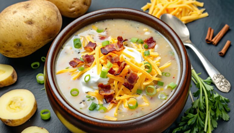 keto loaded baked potato soup