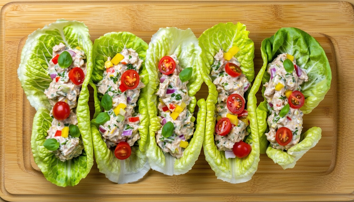keto tuna salad cups