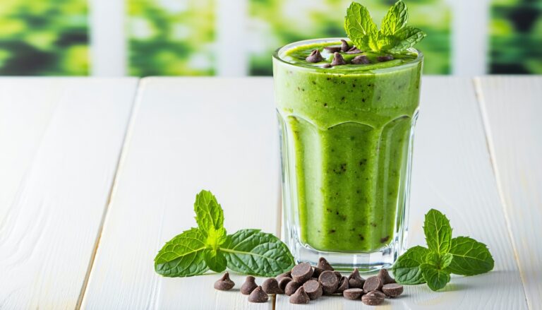keto mint chip breakfast smoothie