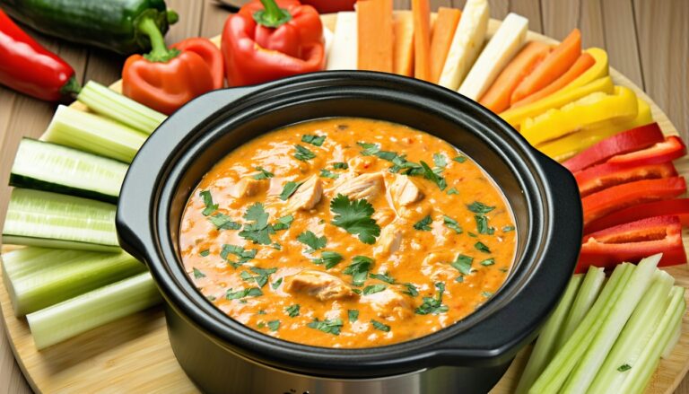 lightened-up slow-cooker chicken buffalo dip