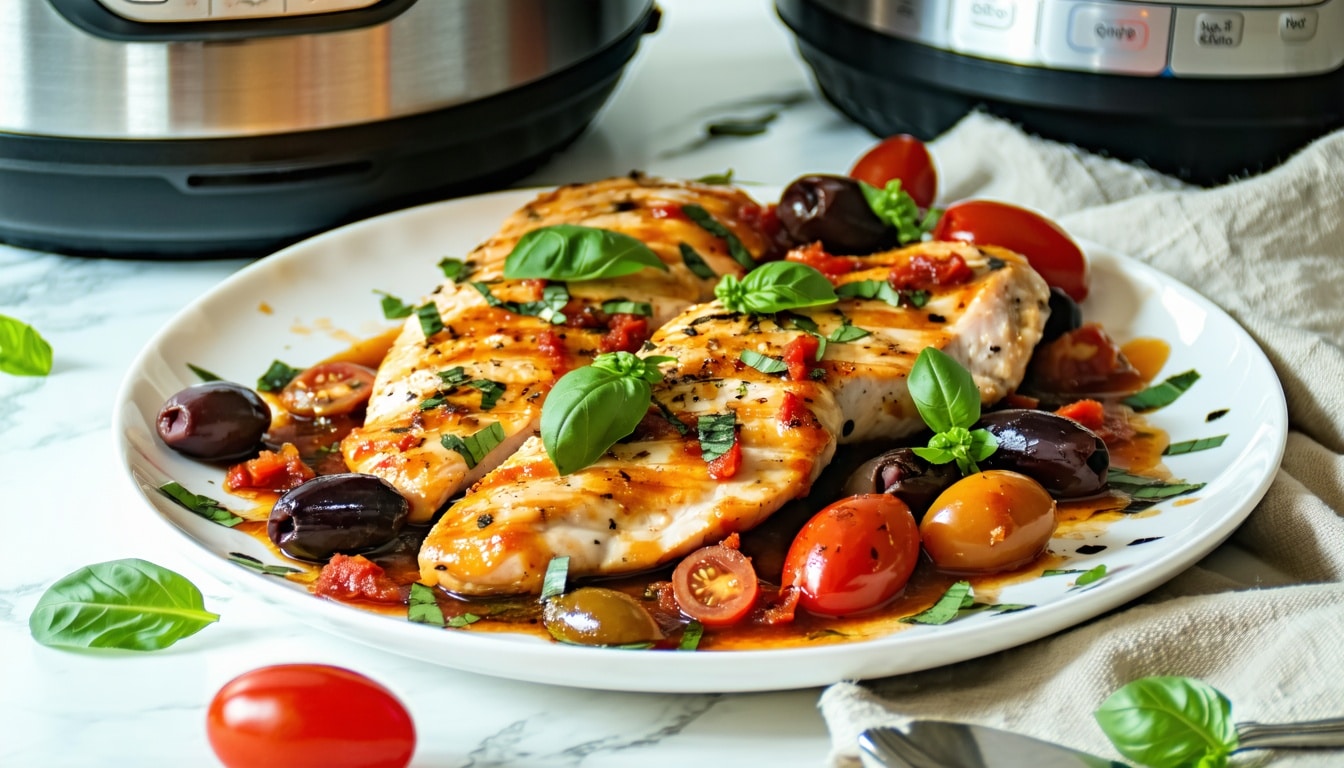instant pot keto mediterranean chicken