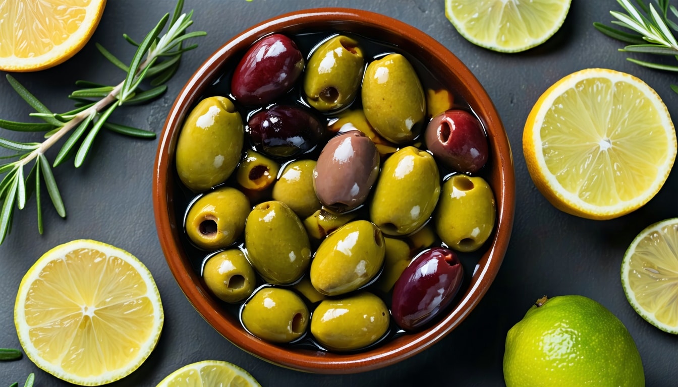 citrus marinated olives