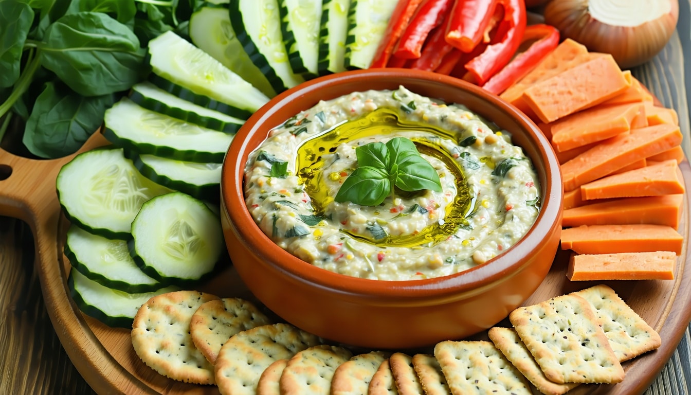 artichoke spinach and white bean dip