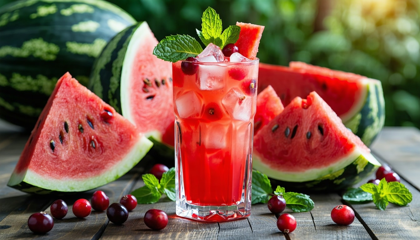 watermelon-cranberry agua fresca