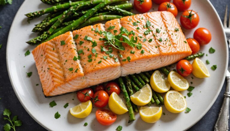 garlic butter baked salmon