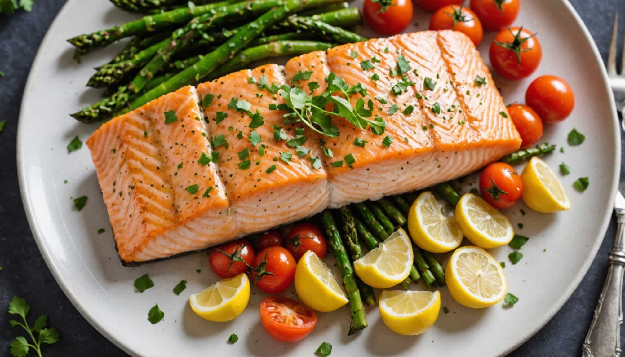 garlic butter baked salmon