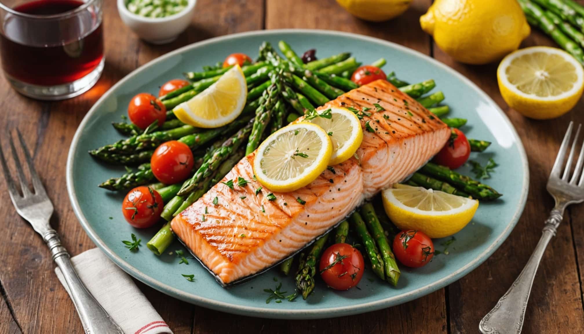 lemony grilled salmon