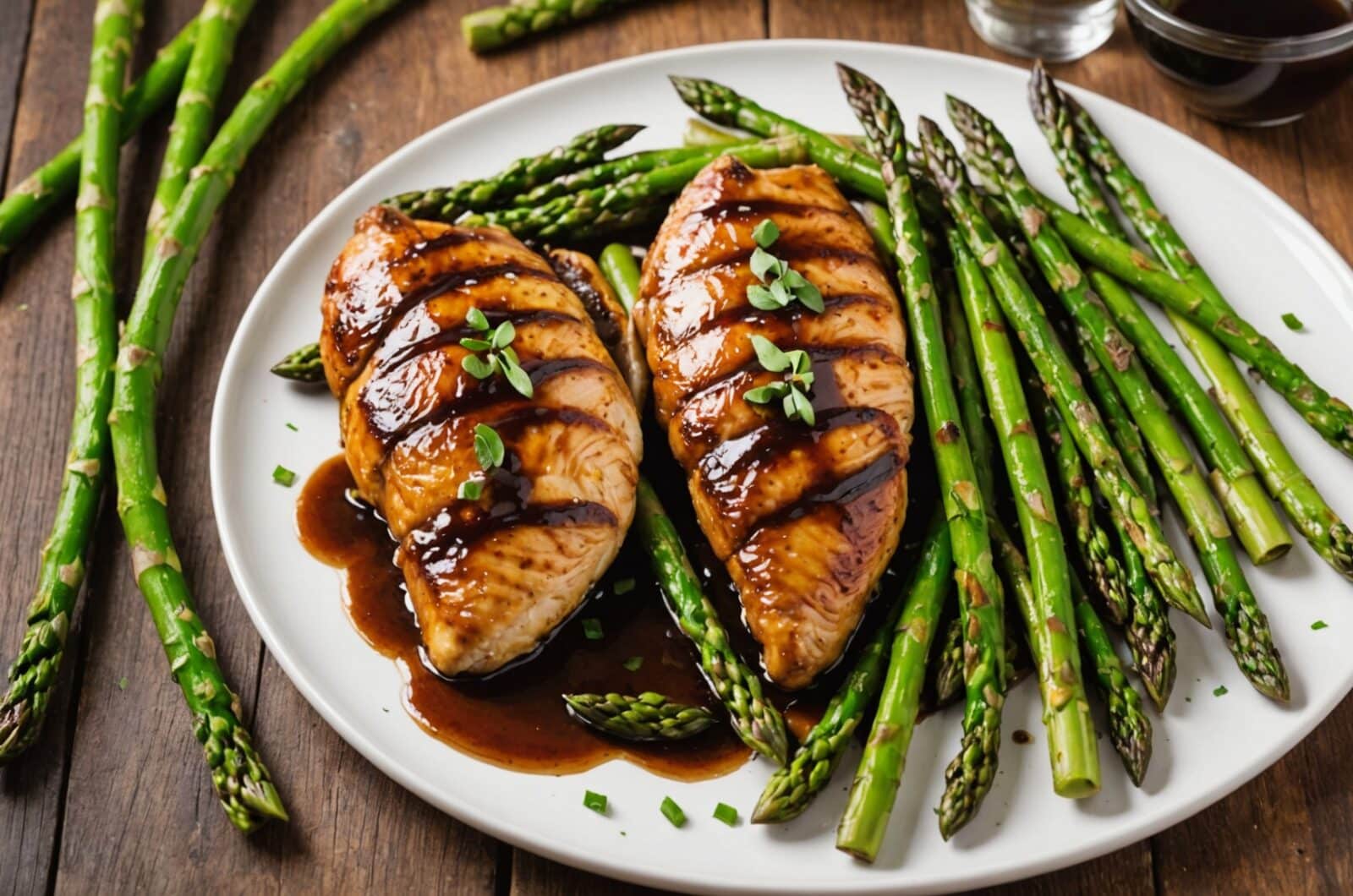 Paleo Diet Recipes for One-Pan Balsamic Chicken And Asparagus