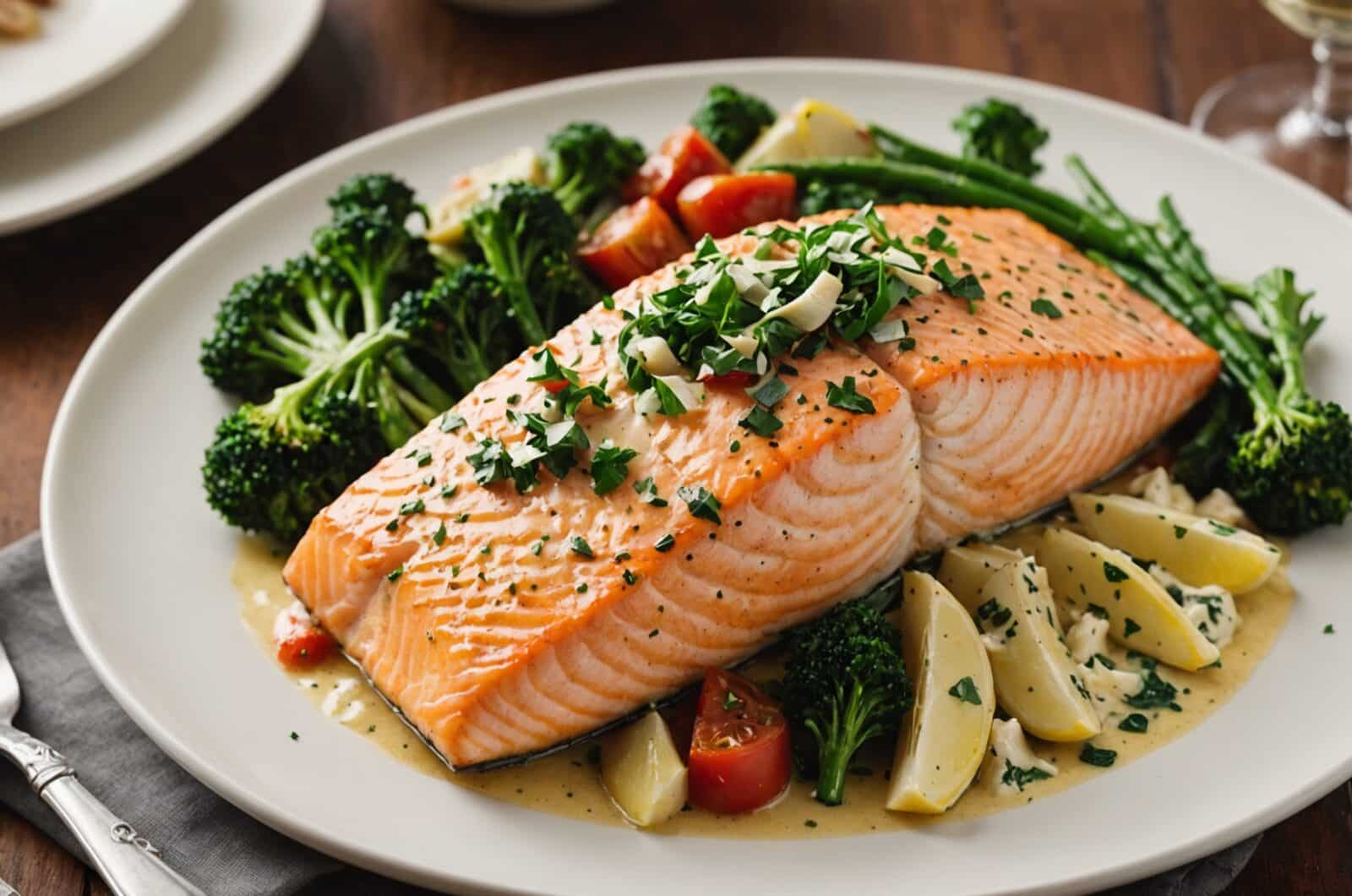 Paleo Diet Recipes for Creamy Garlic Tuscan Salmon