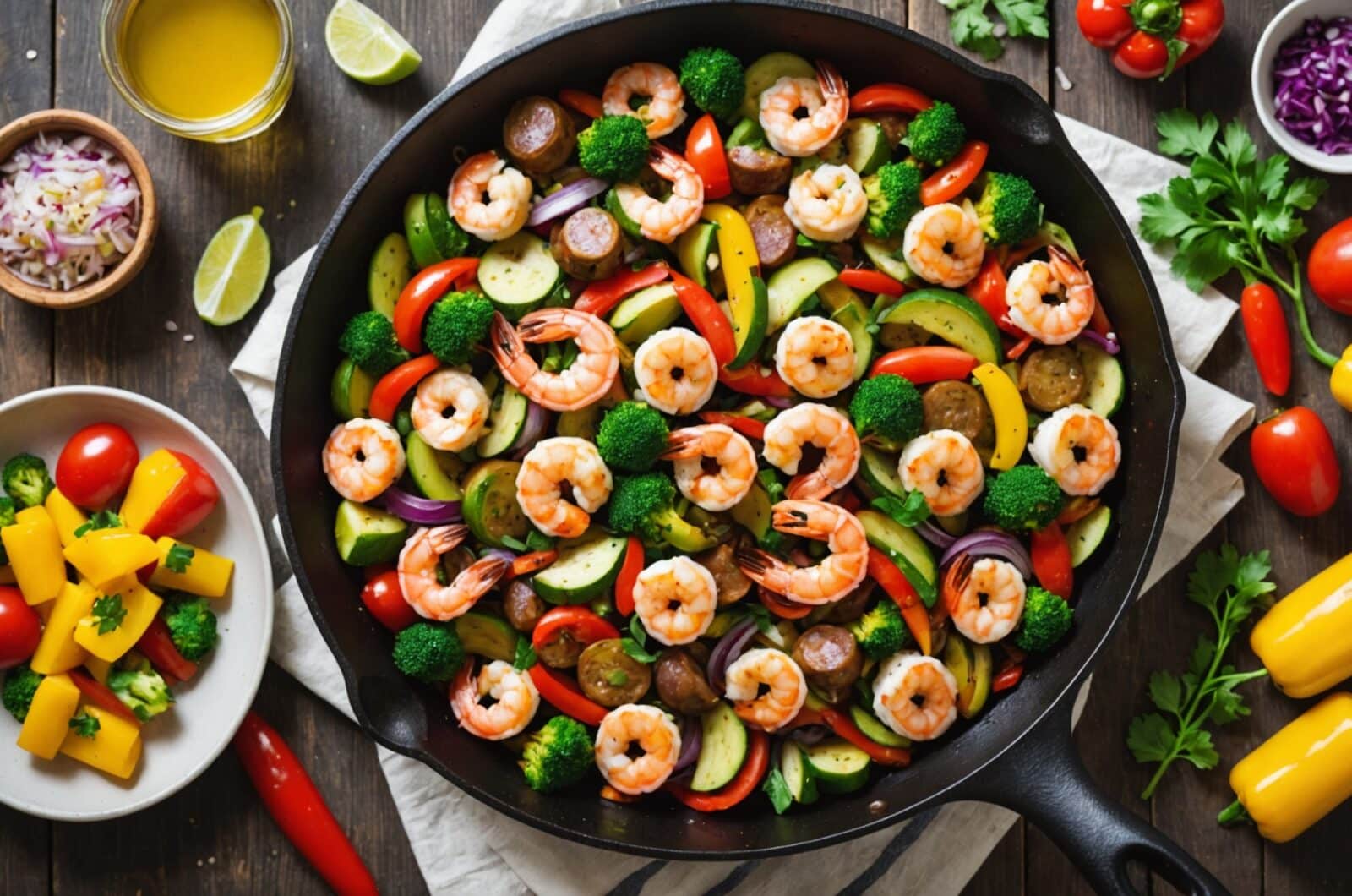 Paleo Diet Recipes for Shrimp And Sausage Paleo Skillet