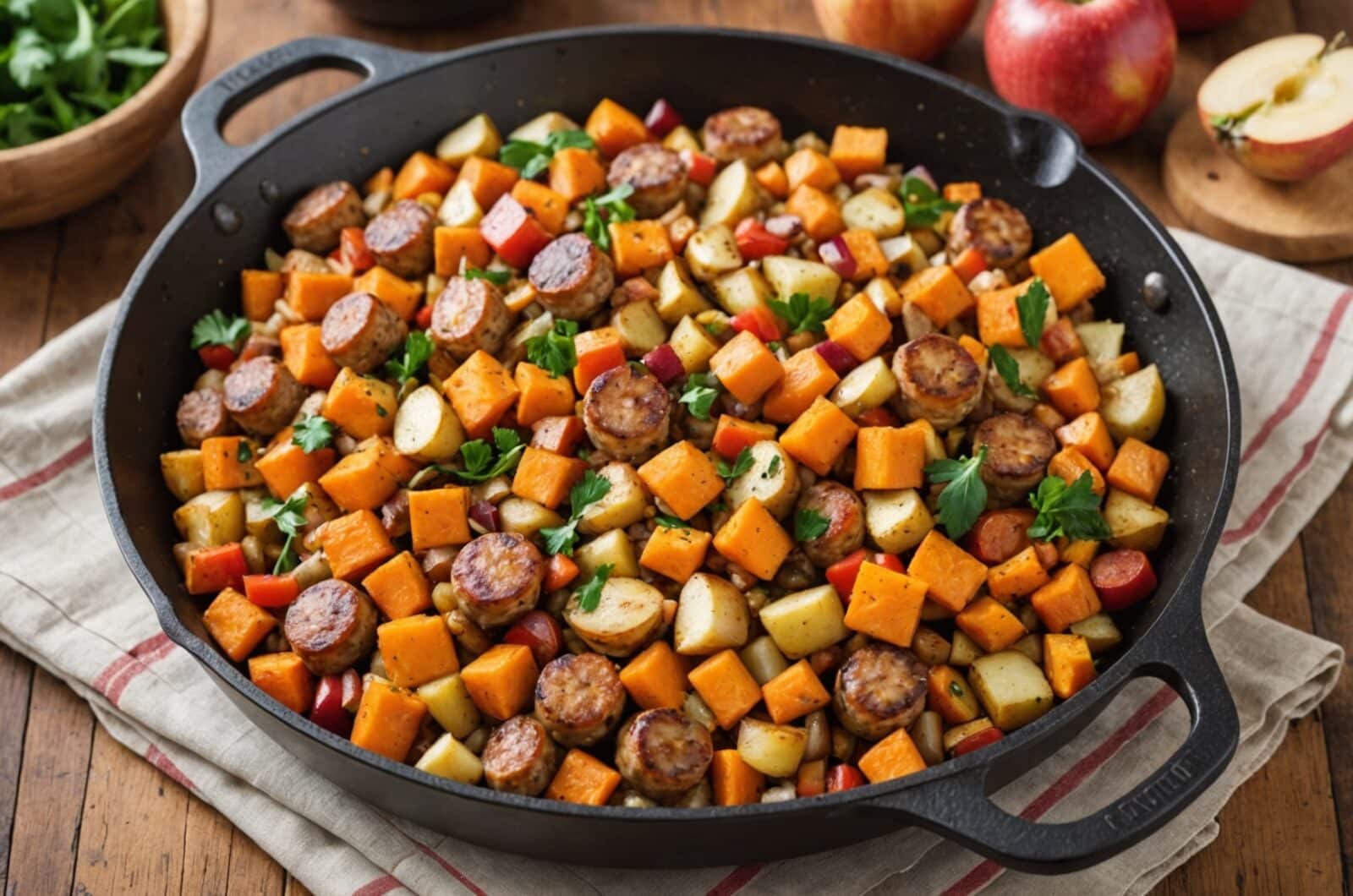 Paleo Diet Recipes for Chicken Apple Sausage Sweet Potato Hash