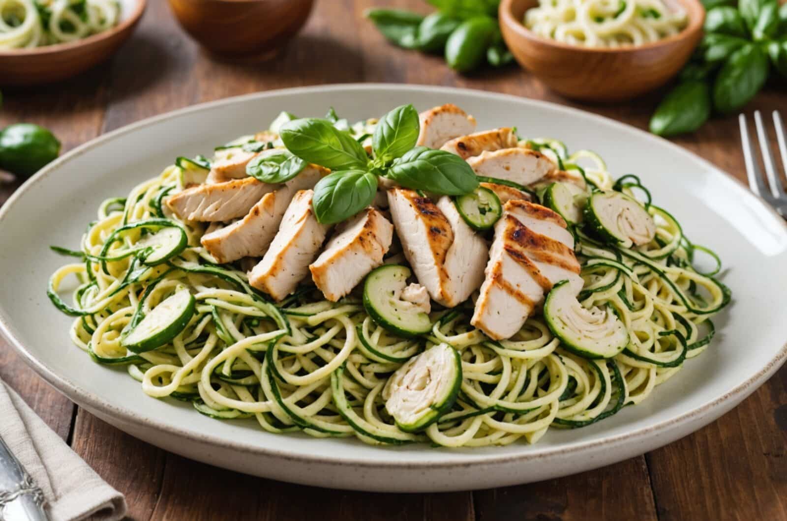 Paleo Diet Recipes for Paleo Chicken Alfredo With Zucchini Noodles