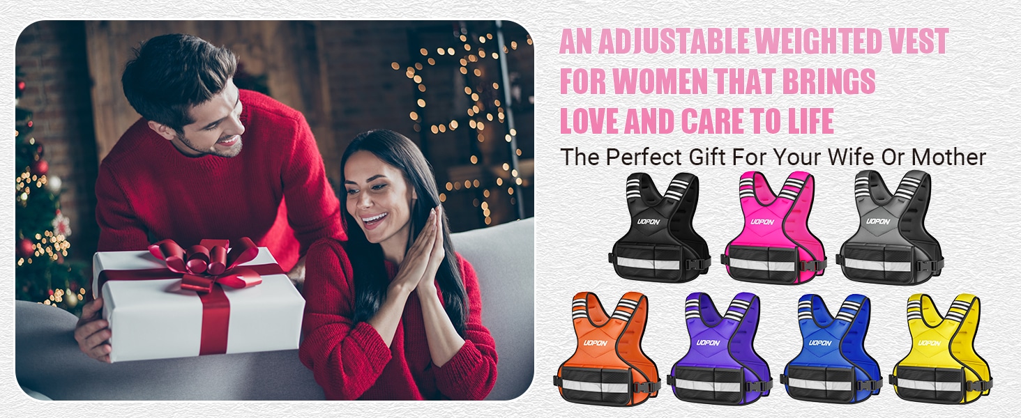 UOPON Adjustable Weighted Vest for Women (6-12 lbs)
