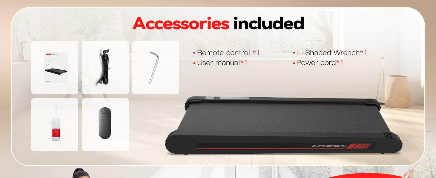 Sperax 3-in-1 Walking Pad Treadmill with Vibration Control