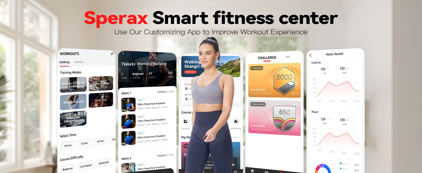 Sperax 3-in-1 Walking Pad Treadmill with Vibration Control