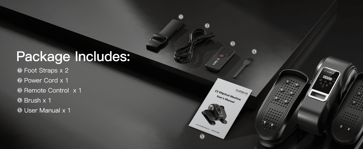 CURSOR FITNESS Under Desk Elliptical Machine – Model C5