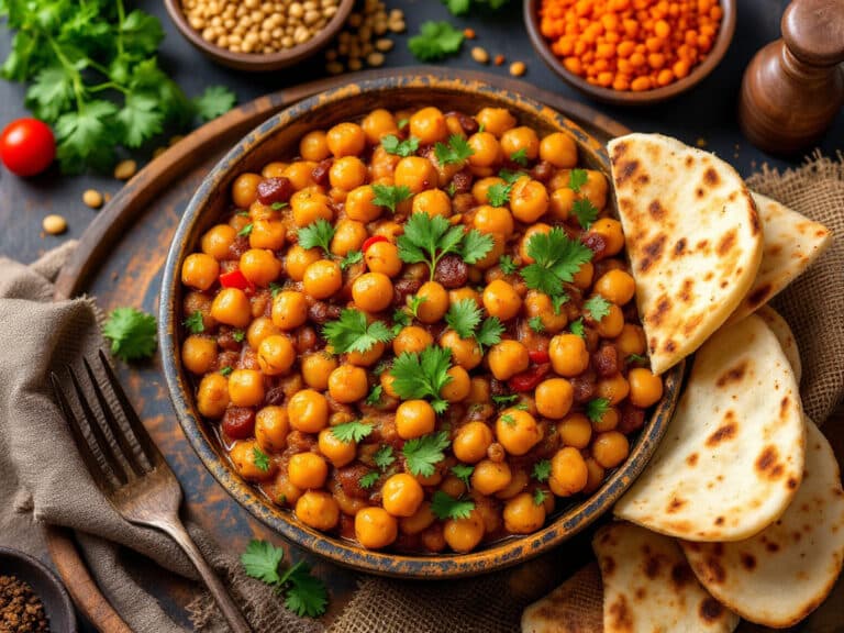 indian butter chickpeas