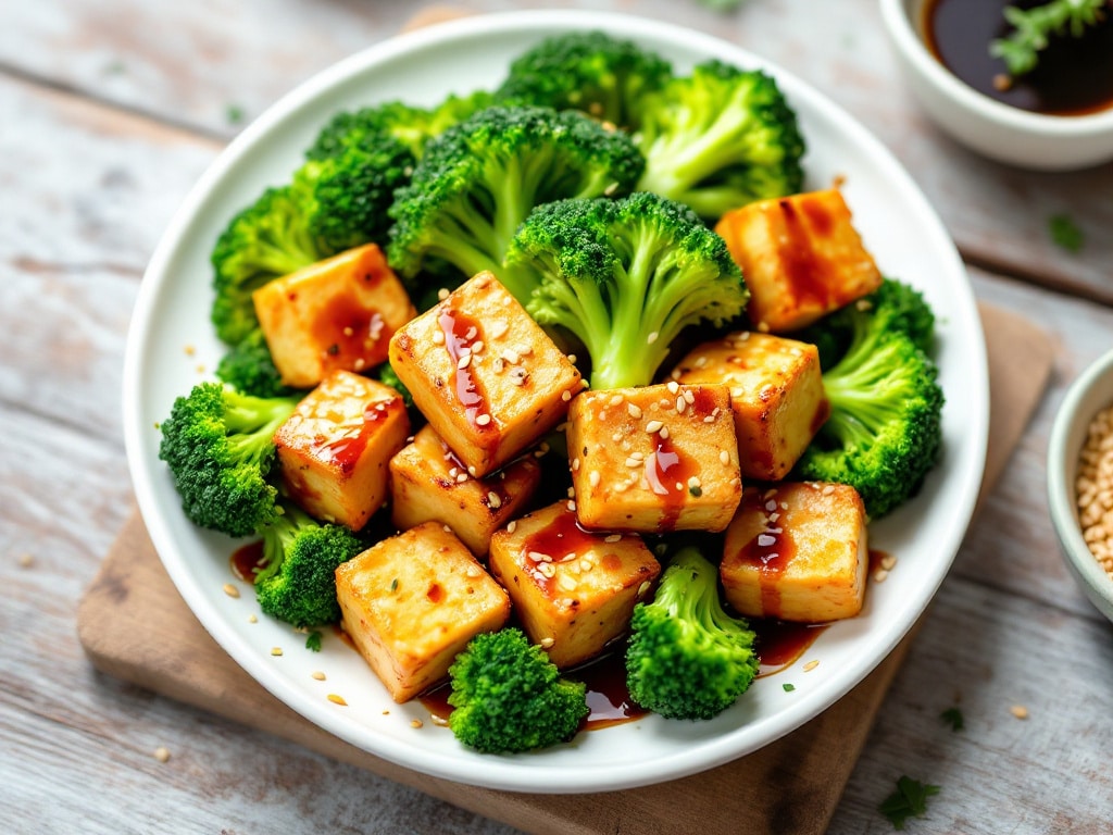 High-Protein Diet Recipe for Sesame Tofu & Broccoli