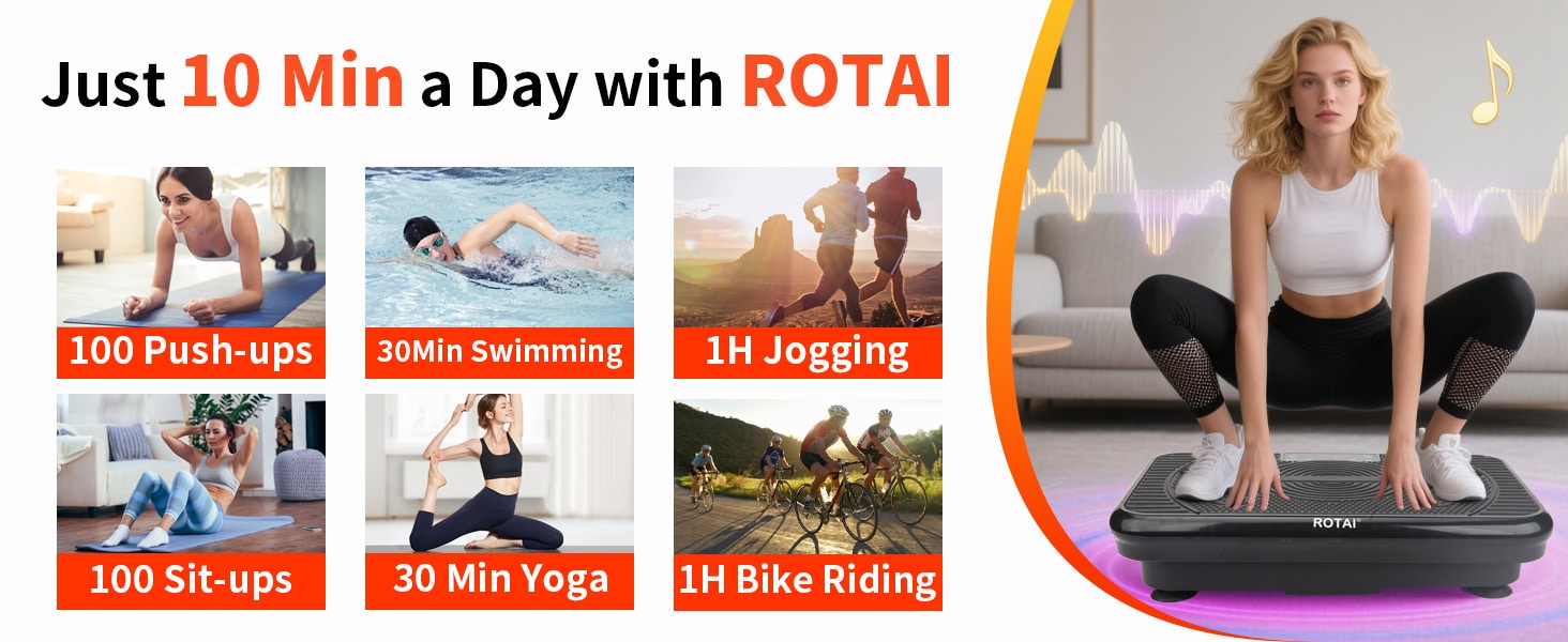 ROTAI Vibration Plate Exercise Machine