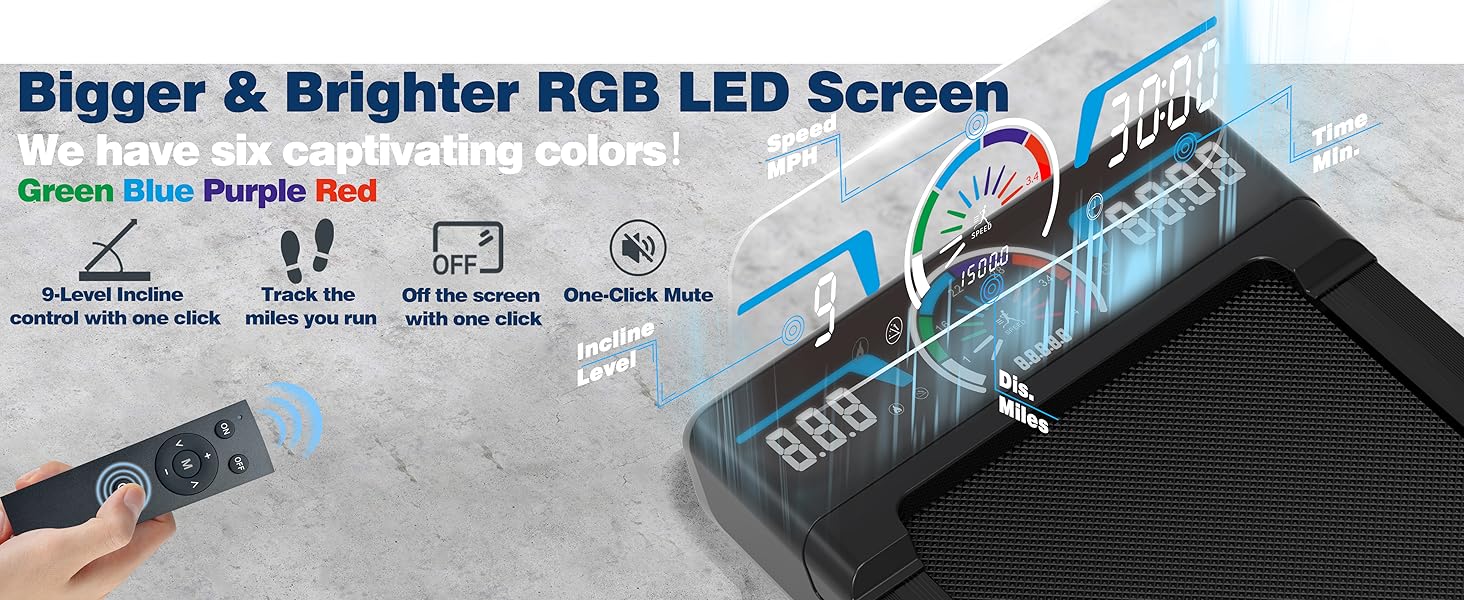 TRAILVIBER Walking Pad Treadmill with 12% 9-Level Auto Incline