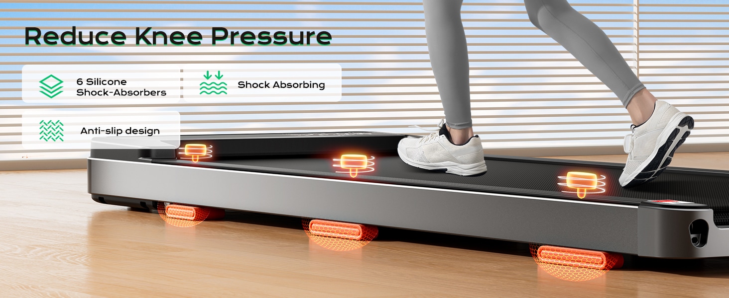 TREAFLOW Walking Pad Treadmill with Incline