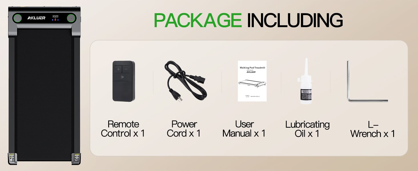 AKLUER Walking Pad Treadmill with Incline – 2.5HP Under Desk Treadmill with LED Display & Remote