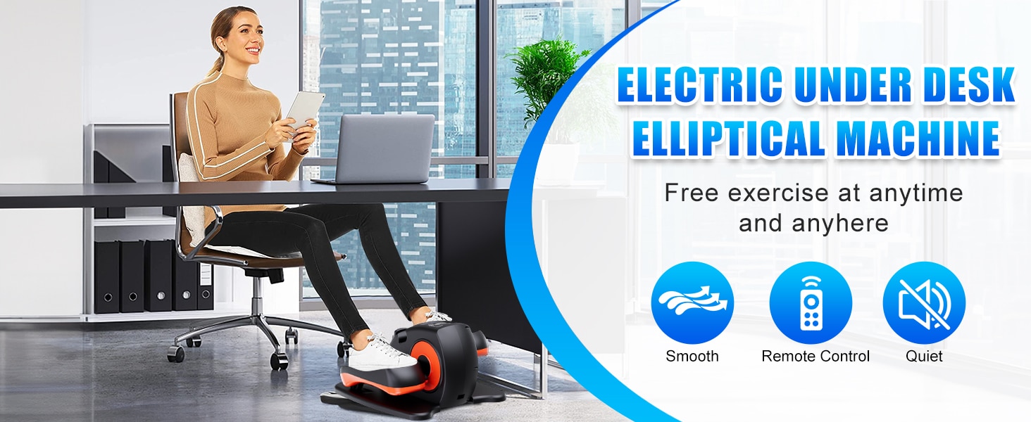 Putnen Electric Under Desk Elliptical Exerciser