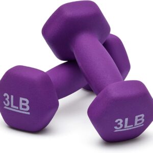 3 Pound Neoprene Dumbbell (set of 2)