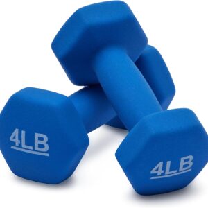 Amazon Basics Neoprene Dumbbell Hand Weights for Exercise and Muscle Toning