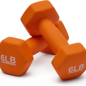 6 Pound Neoprene Dumbbell (set of 2)