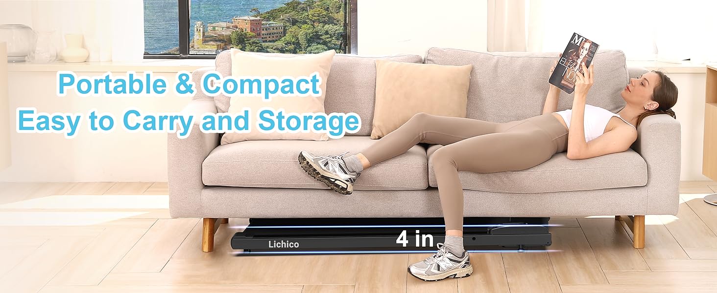 Lichico Walking Pad Under Desk Treadmill