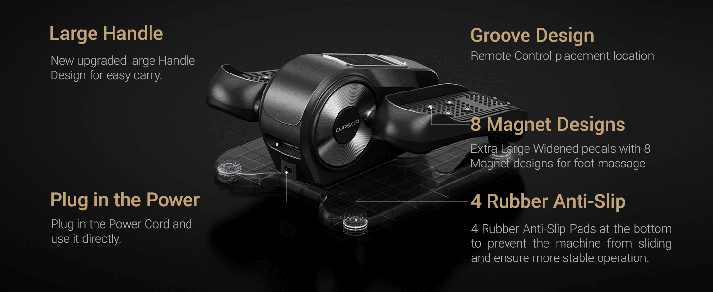 CURSOR FITNESS Under Desk Elliptical Machine – Model C5