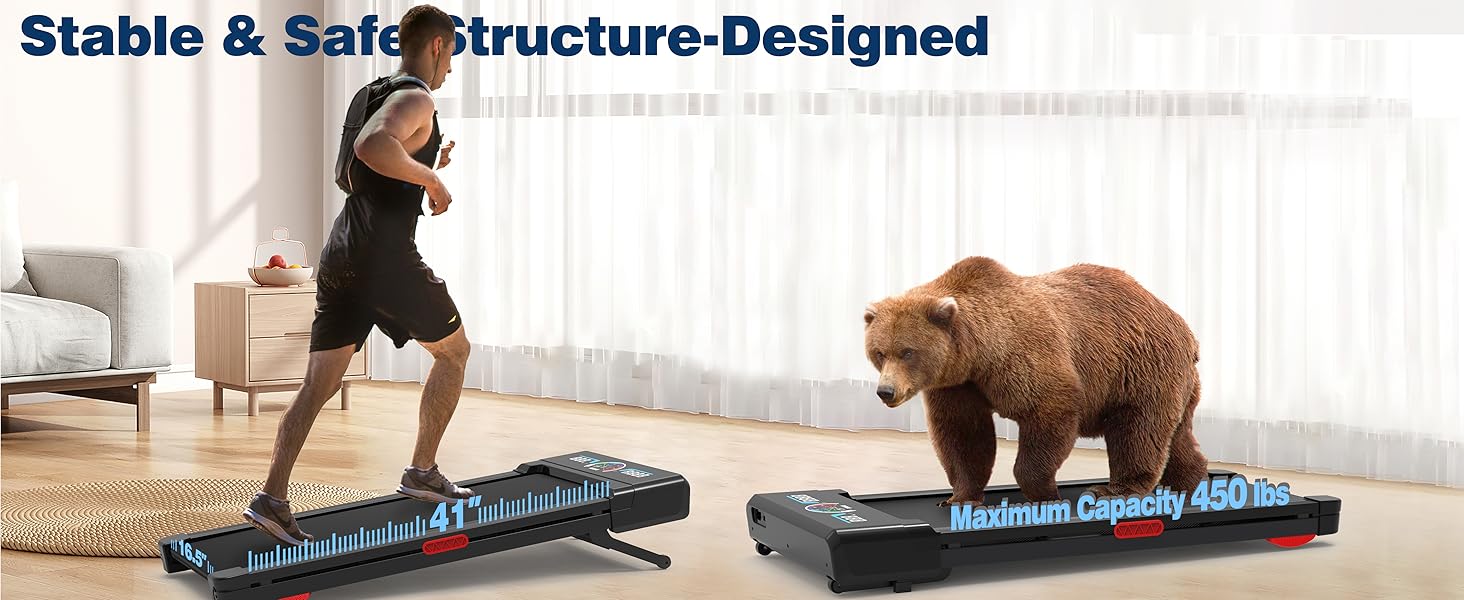 TRAILVIBER Walking Pad Treadmill with 12% 9-Level Auto Incline