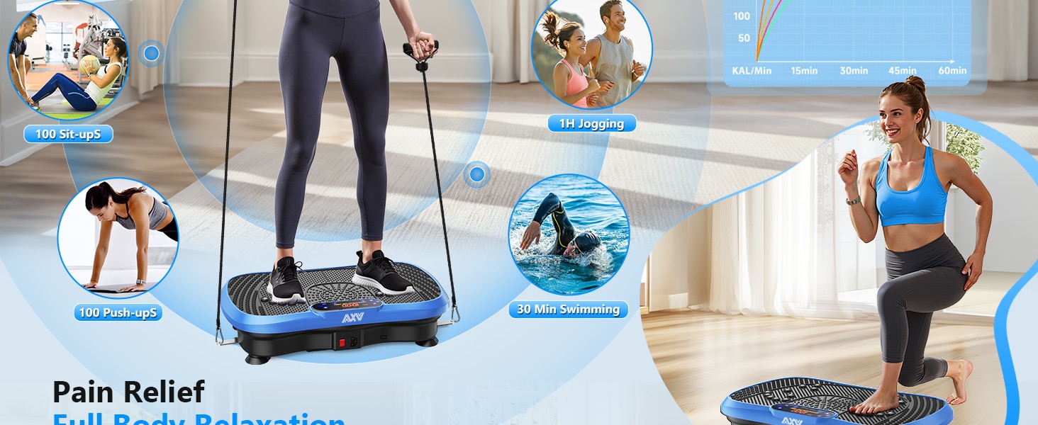 AXV Vibration Plate Fitness Platform Exercise Machine