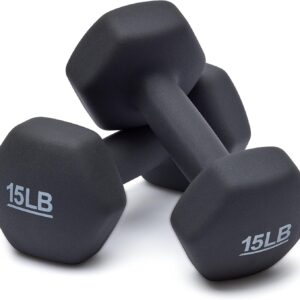 15 Pound Neoprene Dumbbell (set of 2)