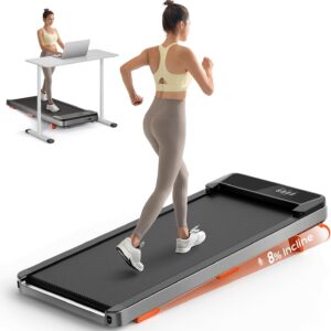 TREAFLOW Walking Pad Treadmill with Incline
