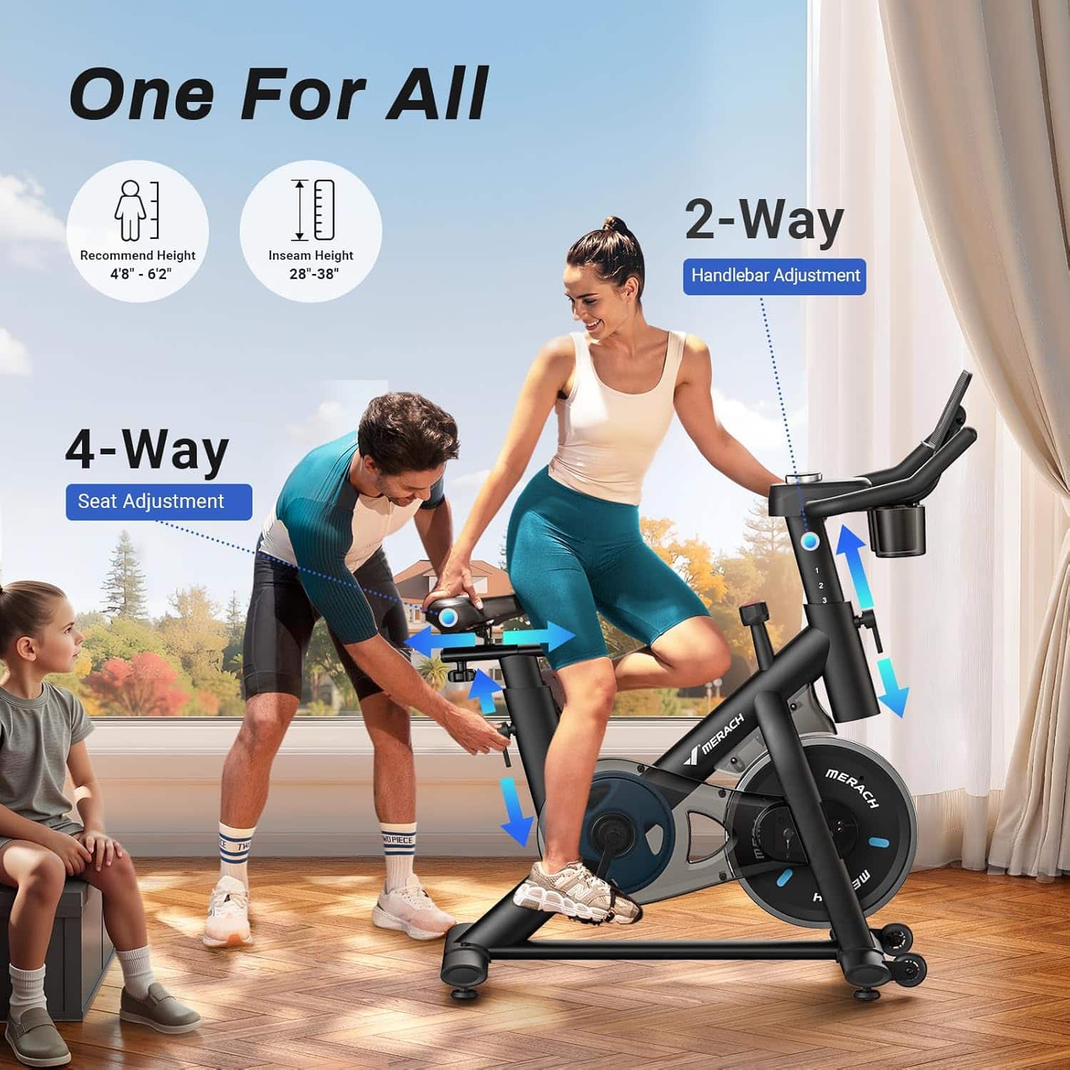 MERACH S26 Exclusive Bluetooth Stationary Exercise Bike