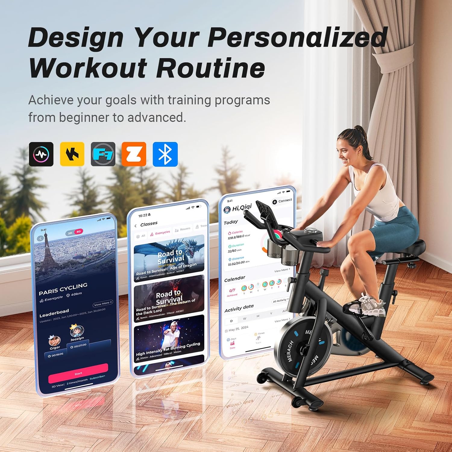 MERACH S26 Exclusive Bluetooth Stationary Exercise Bike