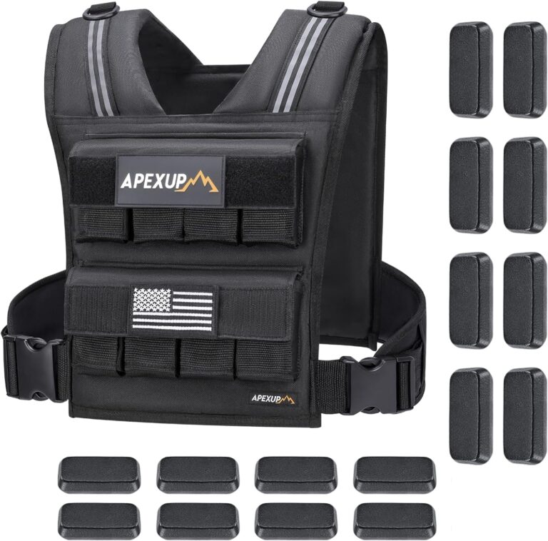 APEXUP Adjustable Weighted Vest (20lbs / 30lbs / 40lbs)