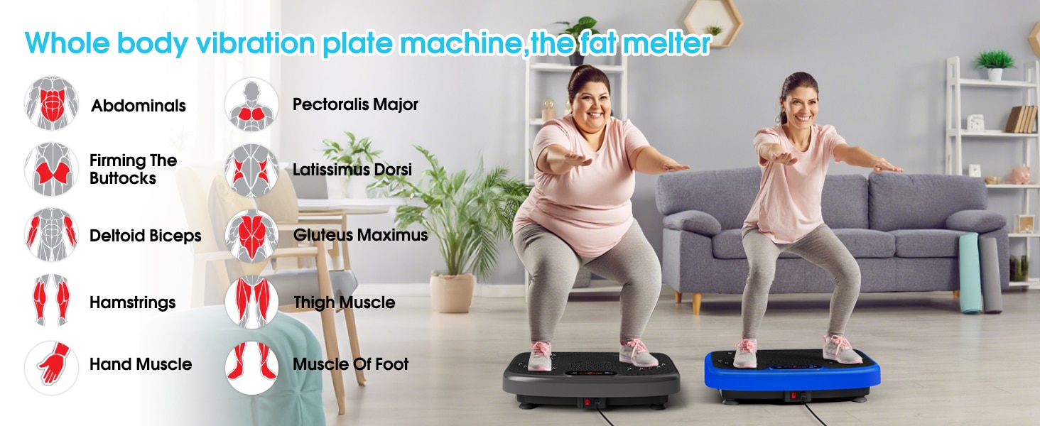 SoftGym Vibration Plate Exercise Machine for Lymphatic Drainage